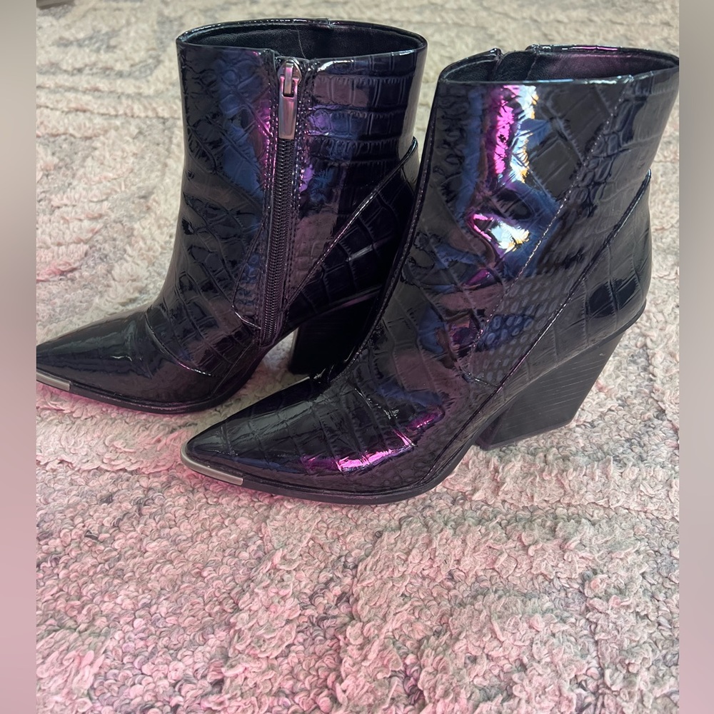 Patent Leather Booties 8.5